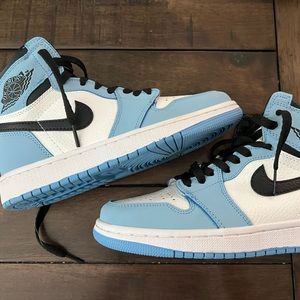UNC Blue Jordan 1s